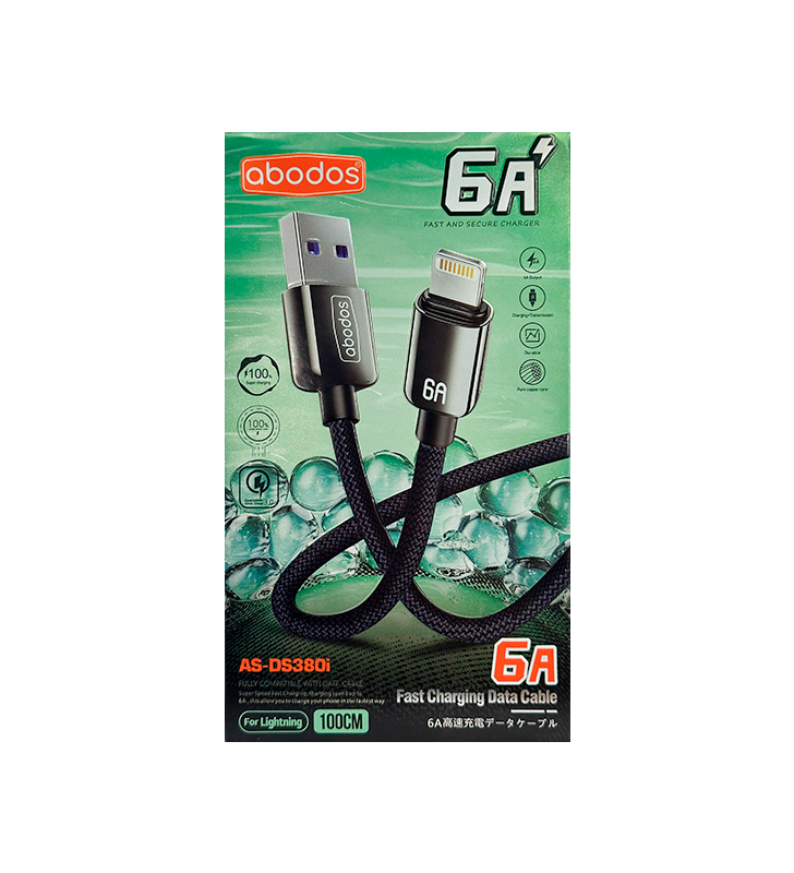 Cable USB a Lightning Núcleo PVC-6A 1 metro