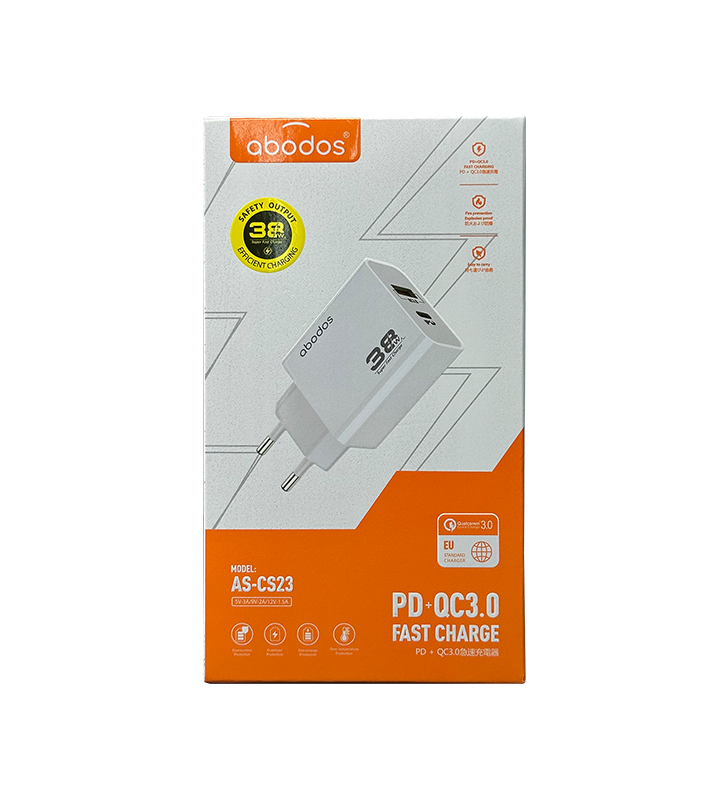 Adaptador dual USB/TIPO-C 38W