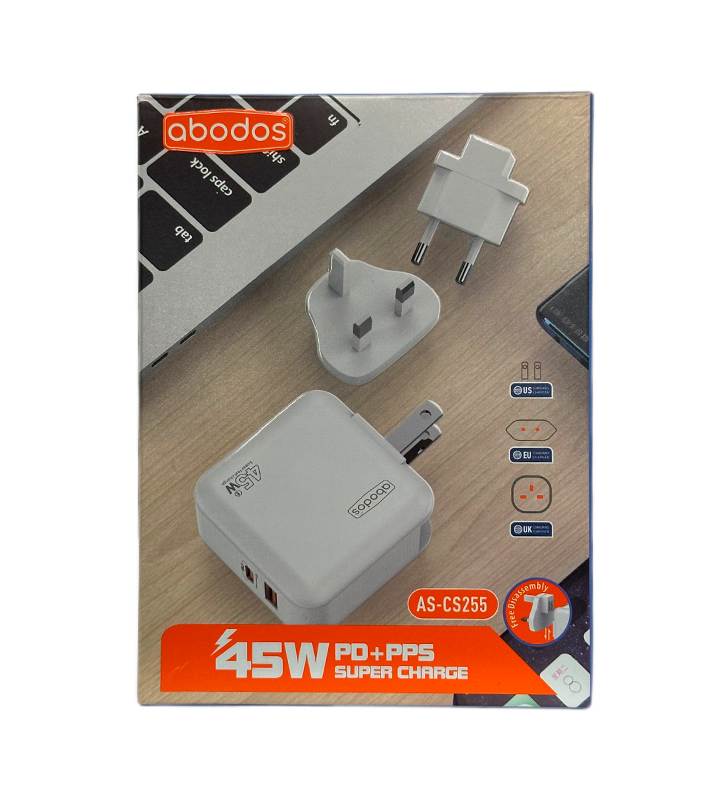 Adaptador dual USB/TIPO-C PPS 45W