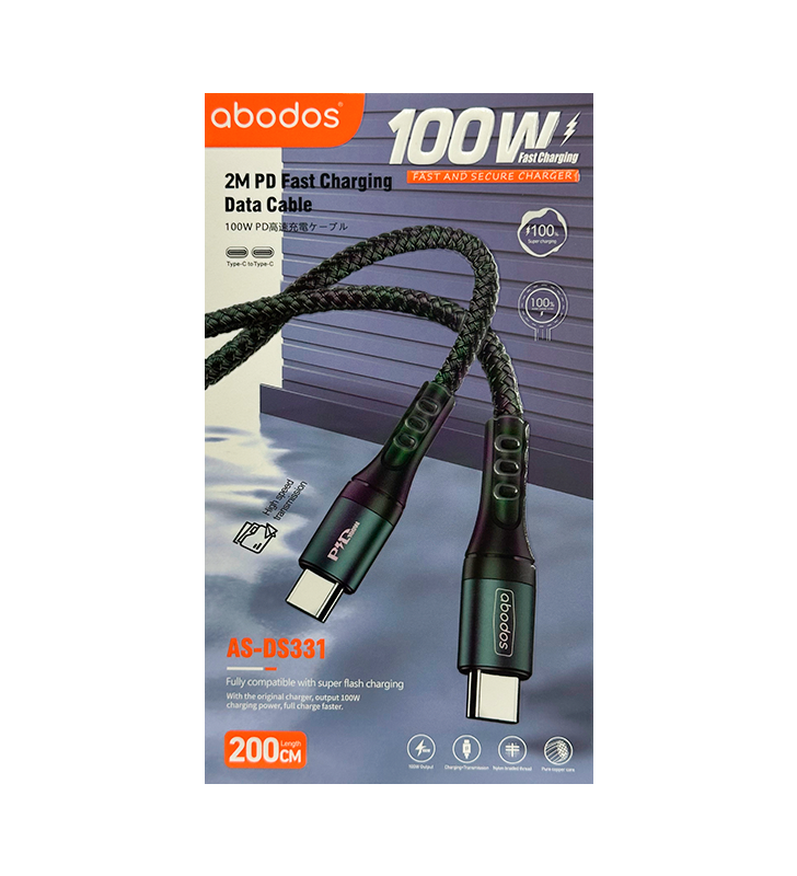 Cable Tipo-C a Tipo-C PD-100W 2 metro
